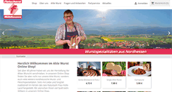 Desktop Screenshot of fleischerei-muehlhausen.de
